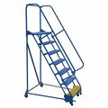 Vestil 100 H Steel PW Ladder, Perforated, 7 Step, 7 in Steps LAD-PW-32-7-P